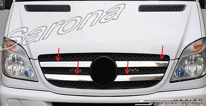Custom Mercedes Sprinter  All Styles Grill (2007 - 2013) - $129.00 (Part #MB-037-GR)